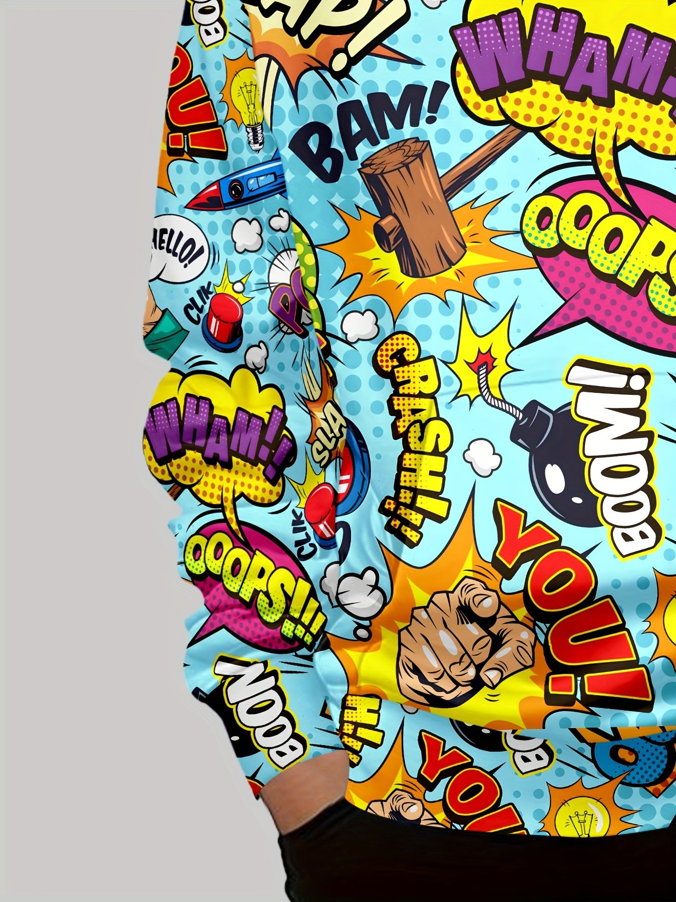 Sudadera estampado de cómics para niños